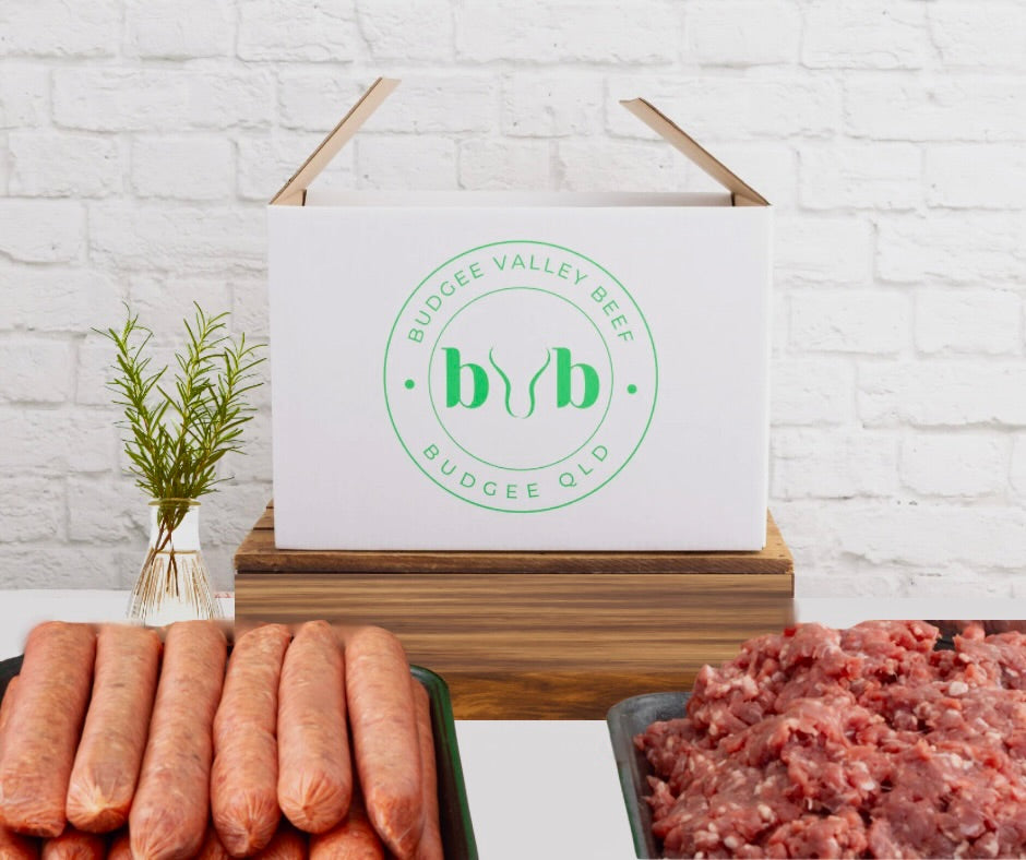 Grass Fed Beef Mince & Sausages Box 15kg