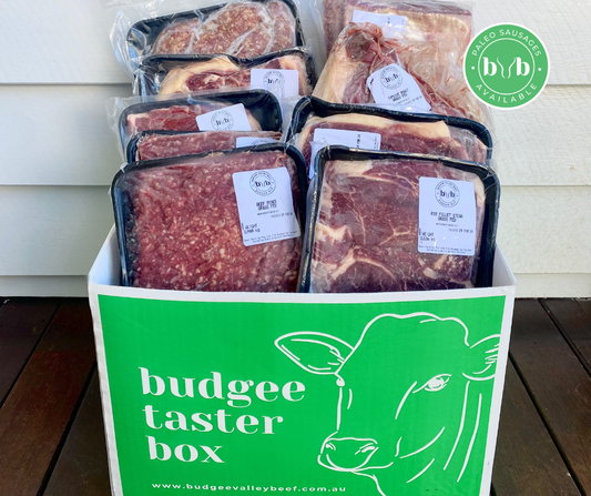 Budgee Taster Box Grass Fed Beef 10kg