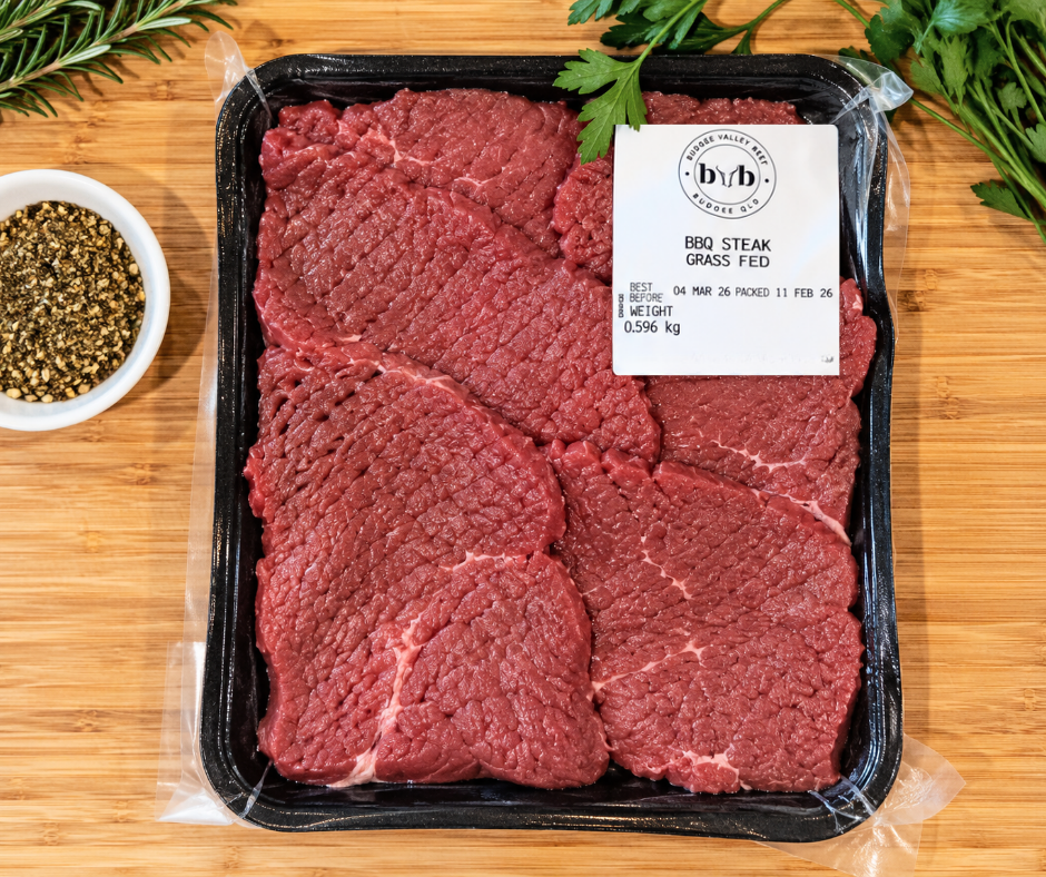 Grass Fed BBQ Steak Tenderised Topside 1kg