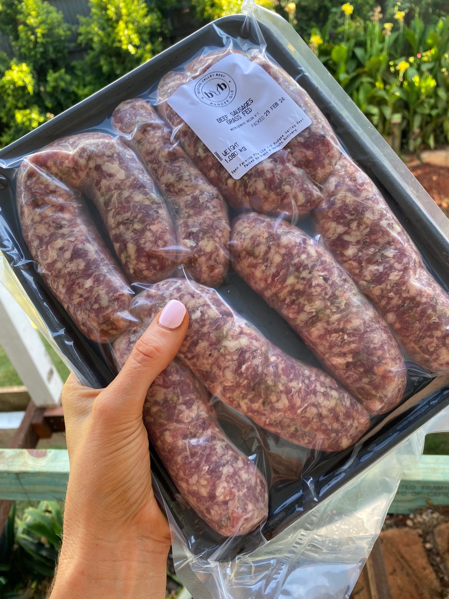 Bulk Grass Fed Beef Sausages Box (15kg)