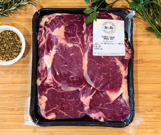Grass Fed Minute Steak 1kg