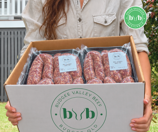 Bulk Grass Fed Beef Sausages Box (15kg)