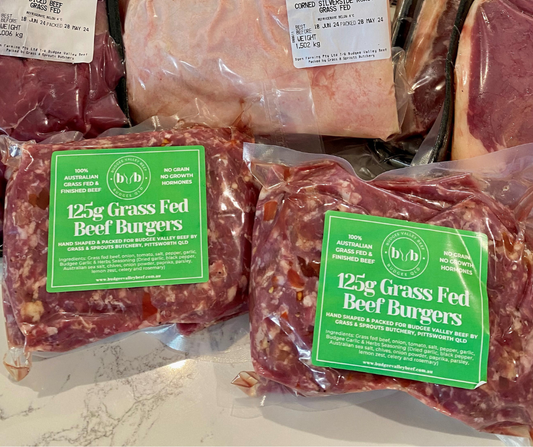 Grass Fed Beef Burgers (Pack of 4)